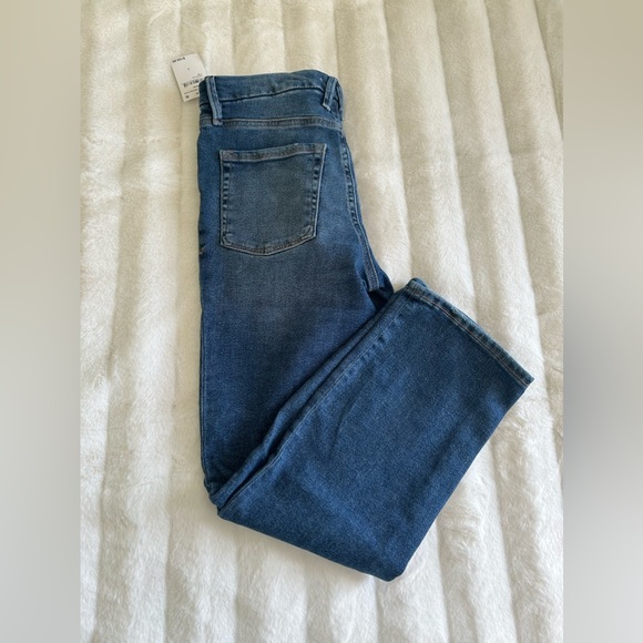 *GOOD AMERICAN Good Legs Straight Indigo Distressed Jean 8/29 NWT O-25 - Picture 10 of 13